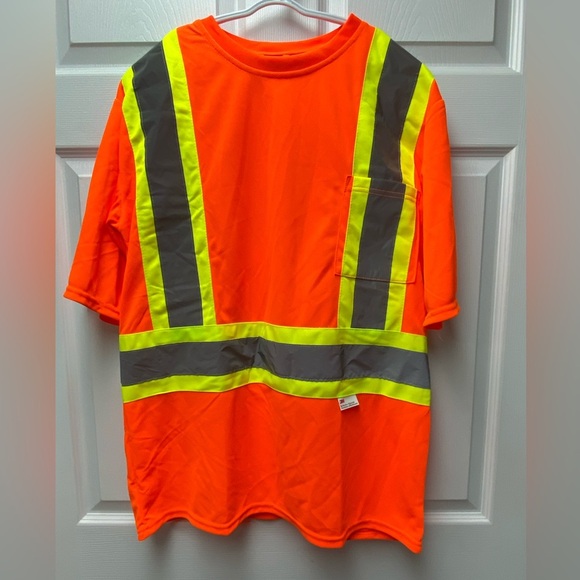 HOLMES Workwear High-Visibility Short Sleeve T-Shirt Small - Picture 1 of 6